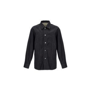 Jil Sander Blue Cotton Men's Blouse
